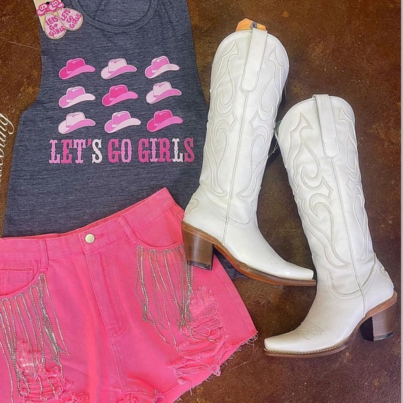 Tall white corral Boots new in box. - Picture 4 of 6